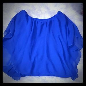 2 tween Blouse Royal Blue